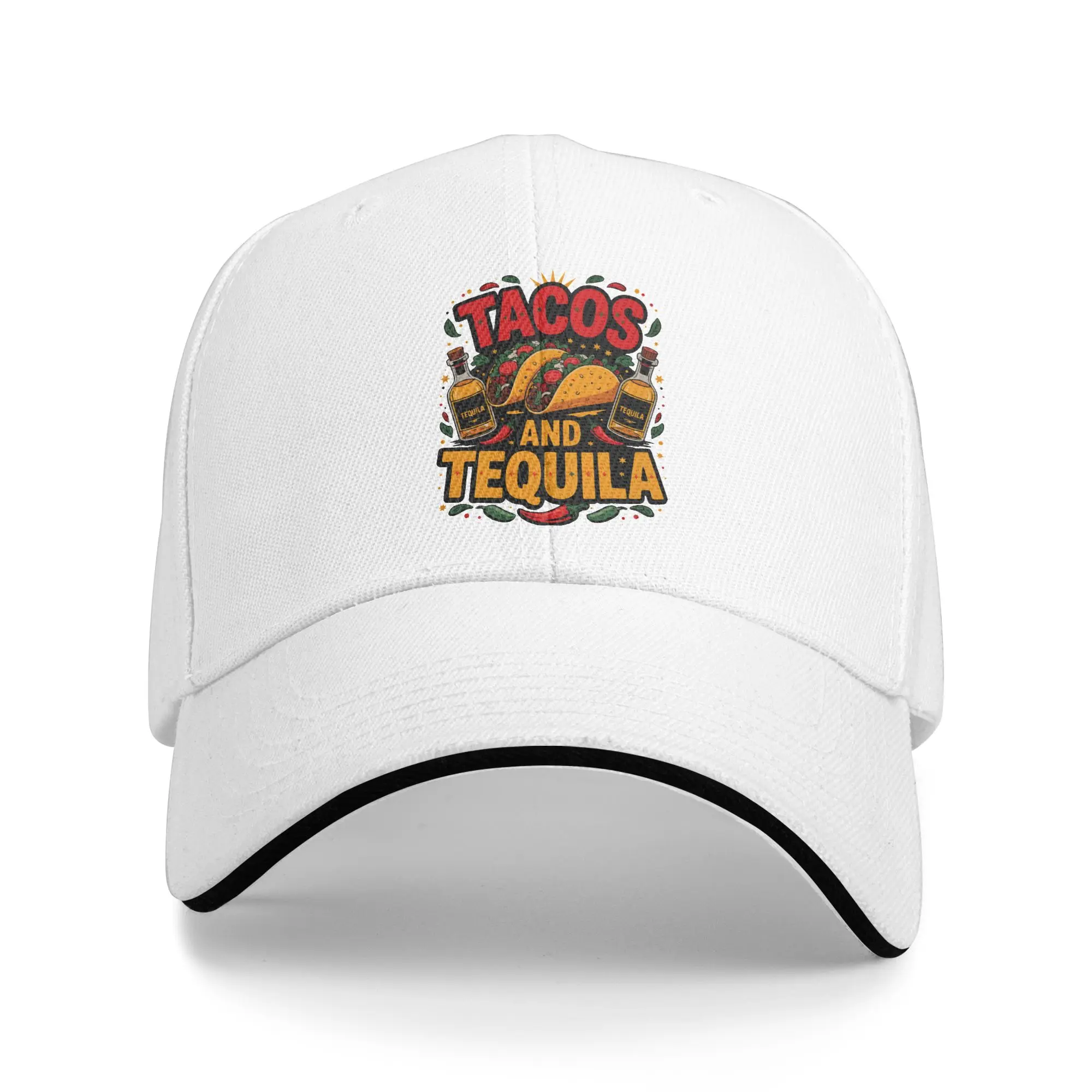 Casquette de baseball pour hommes, casquette de baseball rétro y2k, pour amateurs de tacos et de tequila, nourriture mexicaine, tennis, protection solaire, Hip Hop