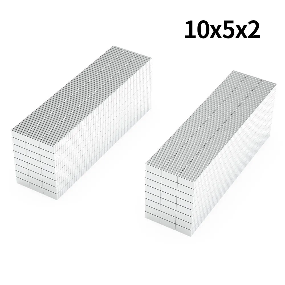 

10x5x2mm N35 Super Strong Neodymium Magnet Blcok NdfeB Powerful Permanent Magnetic imanes Refrigerator Magnets 10*5*2