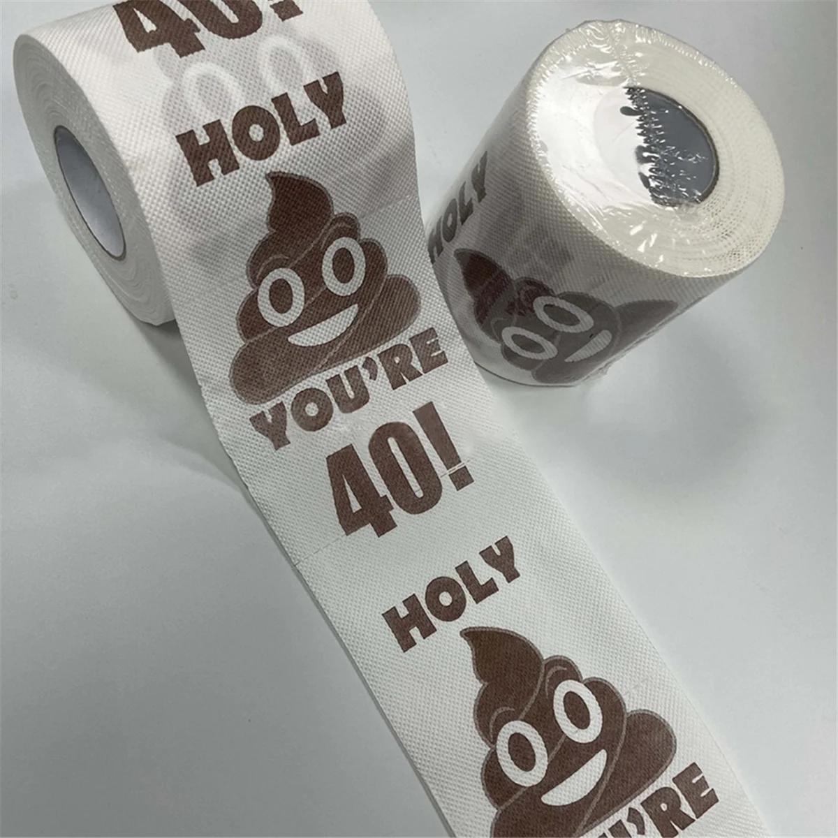 2 Roll Funny Toilet Paper Roll Birthday Gifts for Women Men Gift Toilet Paper Bathroom Prank Joke Fun Paper, 50