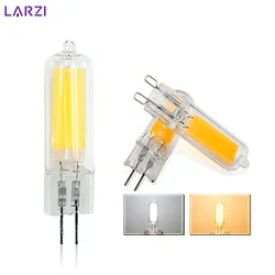 Lámpara LED COB G4 G9, Bombilla de cristal de 6W, 9W, 220V, 230V, 240V, luces de vela, reemplazo de 30W, 40W, 360, Ángulo de haz halógeno para foco de araña