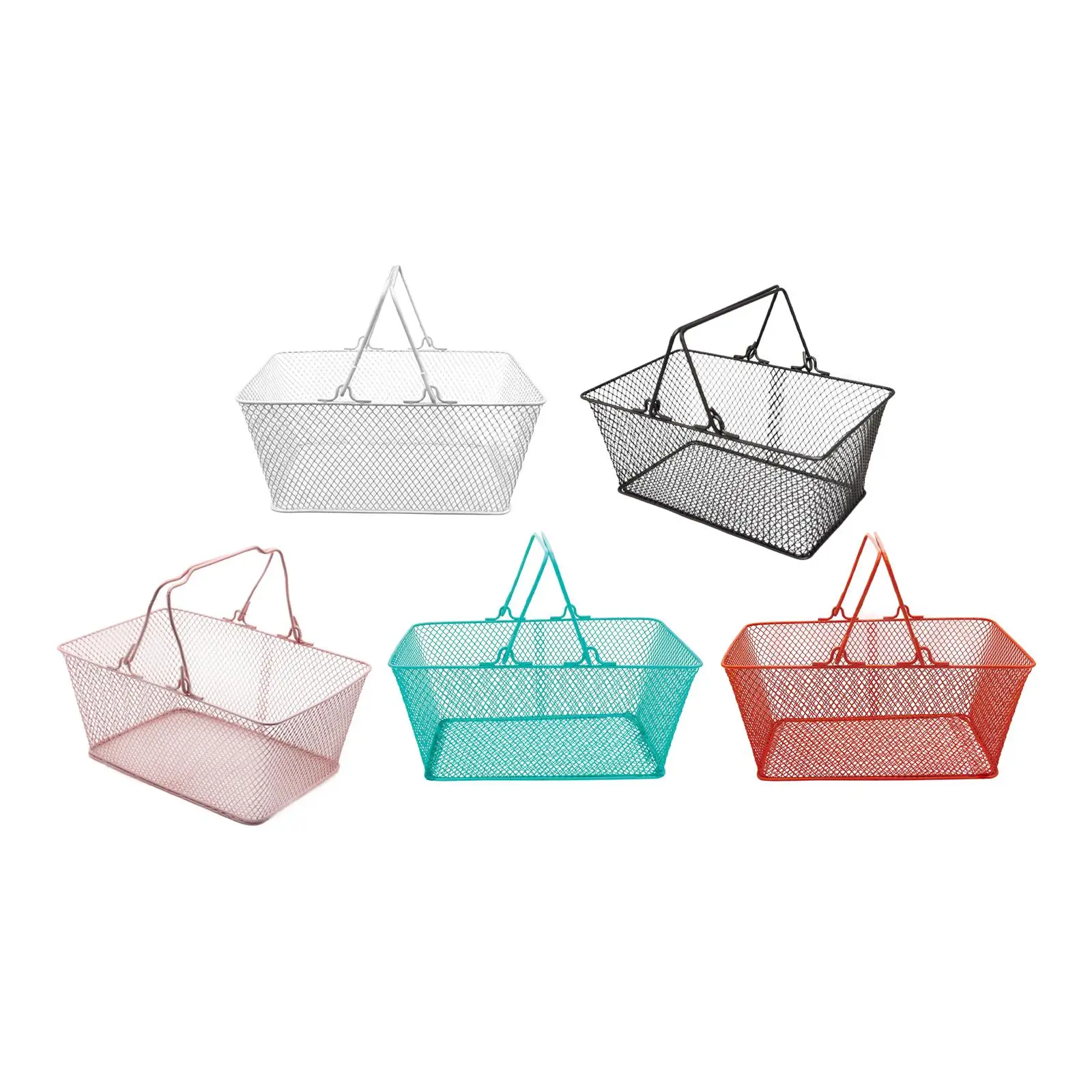 

Shopping Basket Sturdy Supermarket Carry Basket for Bar Retail Store Grocery