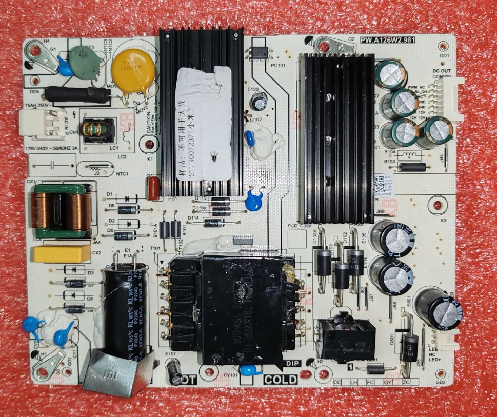 

PW.A126W2.981 LED TV power board, tested, physical photo FOR 98--130V 600ma 126W P22120179-0A00005