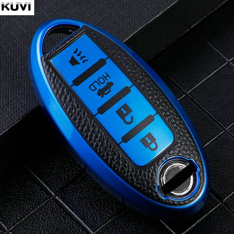 4 buttons Car Key Case Cover for Nissan Leaf Micra Qashqai J11 J10 X Trail T32 Versa Note Patrol Key Fob Cover Accessories