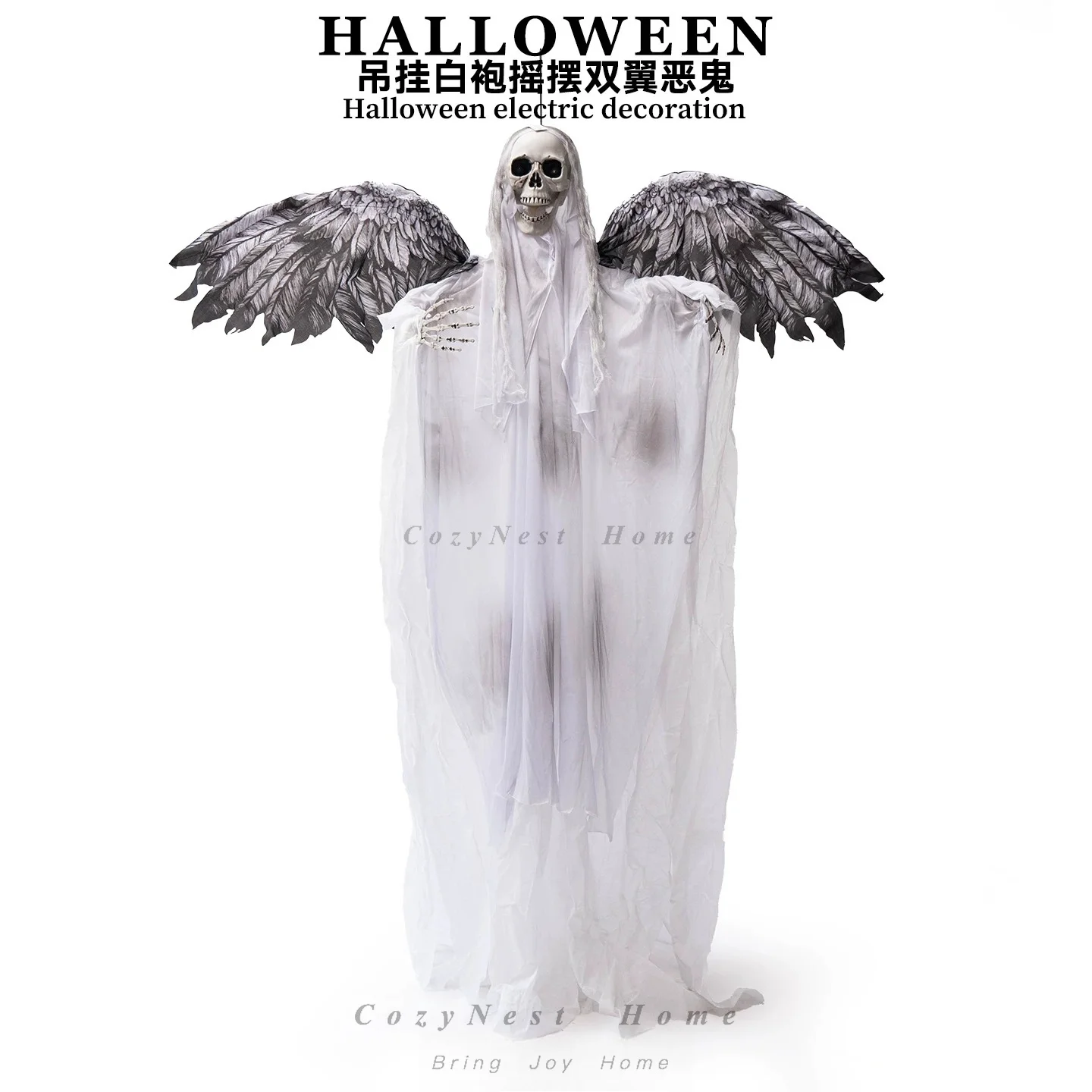 For Skull Angel Electric Haunted House Secret Room Luminous Decoration Pendant