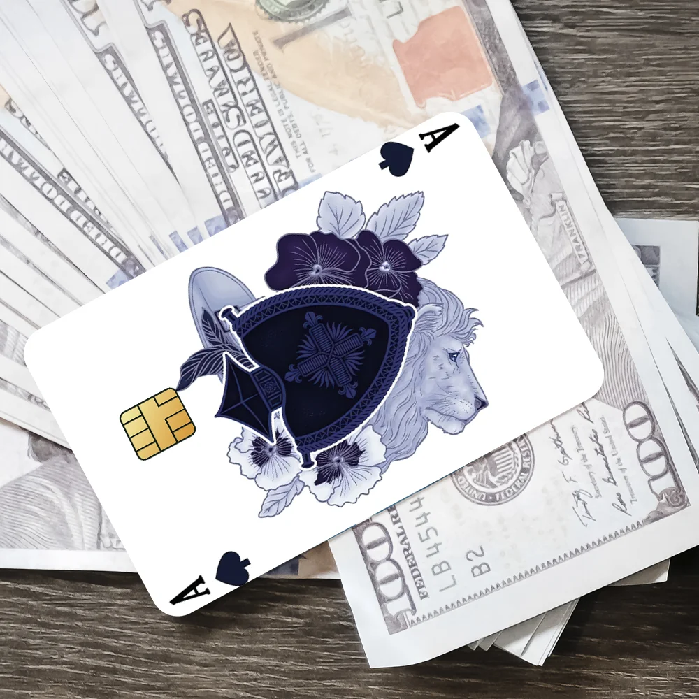 Ace of Spade Bank Kreditkarten Bus Pass Aufkleber Coole Dekoration Wasserdicht 4PCS Karte – Detail 8