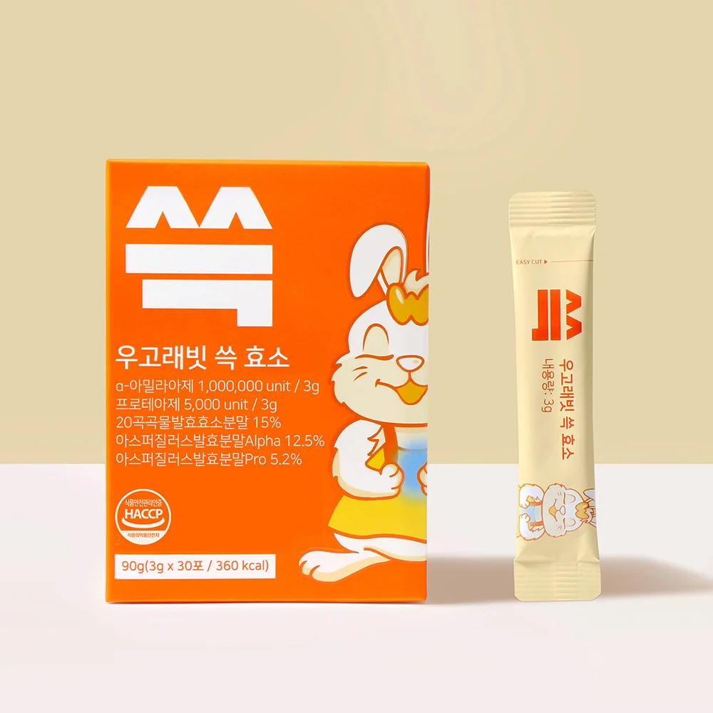 مكملات هضم إنزيمات Woogorabbit ، 1 حبة خفيفة ، مكملات هضم ، 30 عصا ، صندوق واحد #1