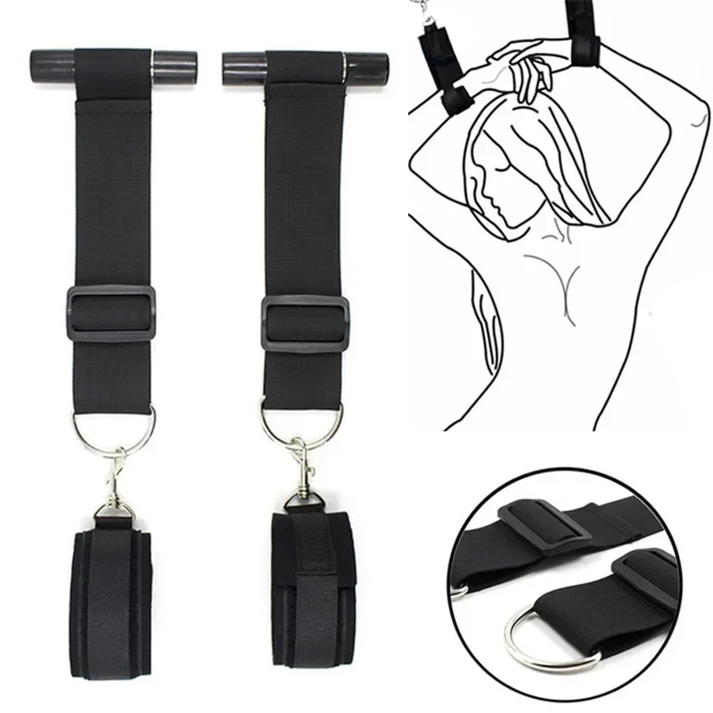 Adult Sex Swing Bdsm Door Erotic Products Women Couples Handcuffs Bandage Set SM Restraint Wrist Cuff Sex Toys Harness Sex Swing