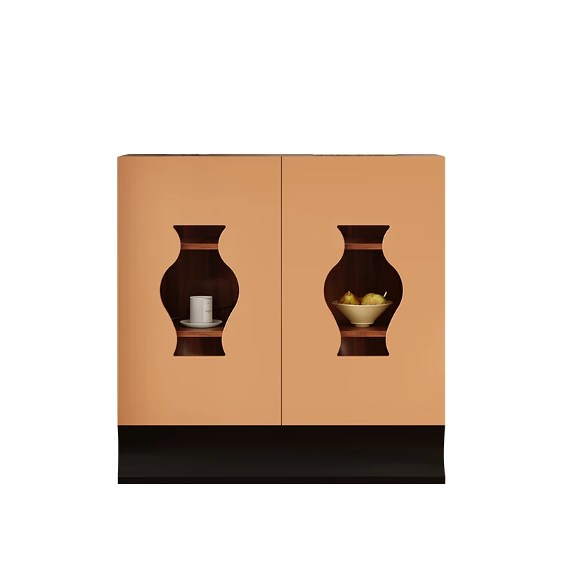 

Boundary entry entrance cabinet, living room partition, antique light luxury, high-end solid wood small apartment, wall locker Z
