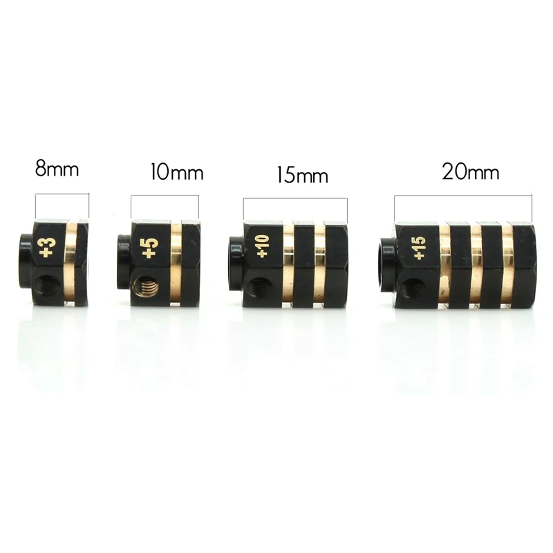 4Pcs Brass Counterweight 12Mm Wheel Hex Hubs Extended Adapter For Traxxas TRX4 TRX6 1/10 RC Car Parts