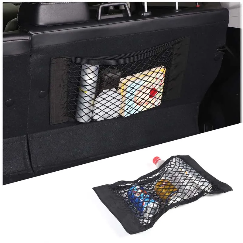 

For 2019-2022 Subaru Forester Polyester Black Car Trunk Storage Net Bag Cargo Storage Net Car Accessories Interior