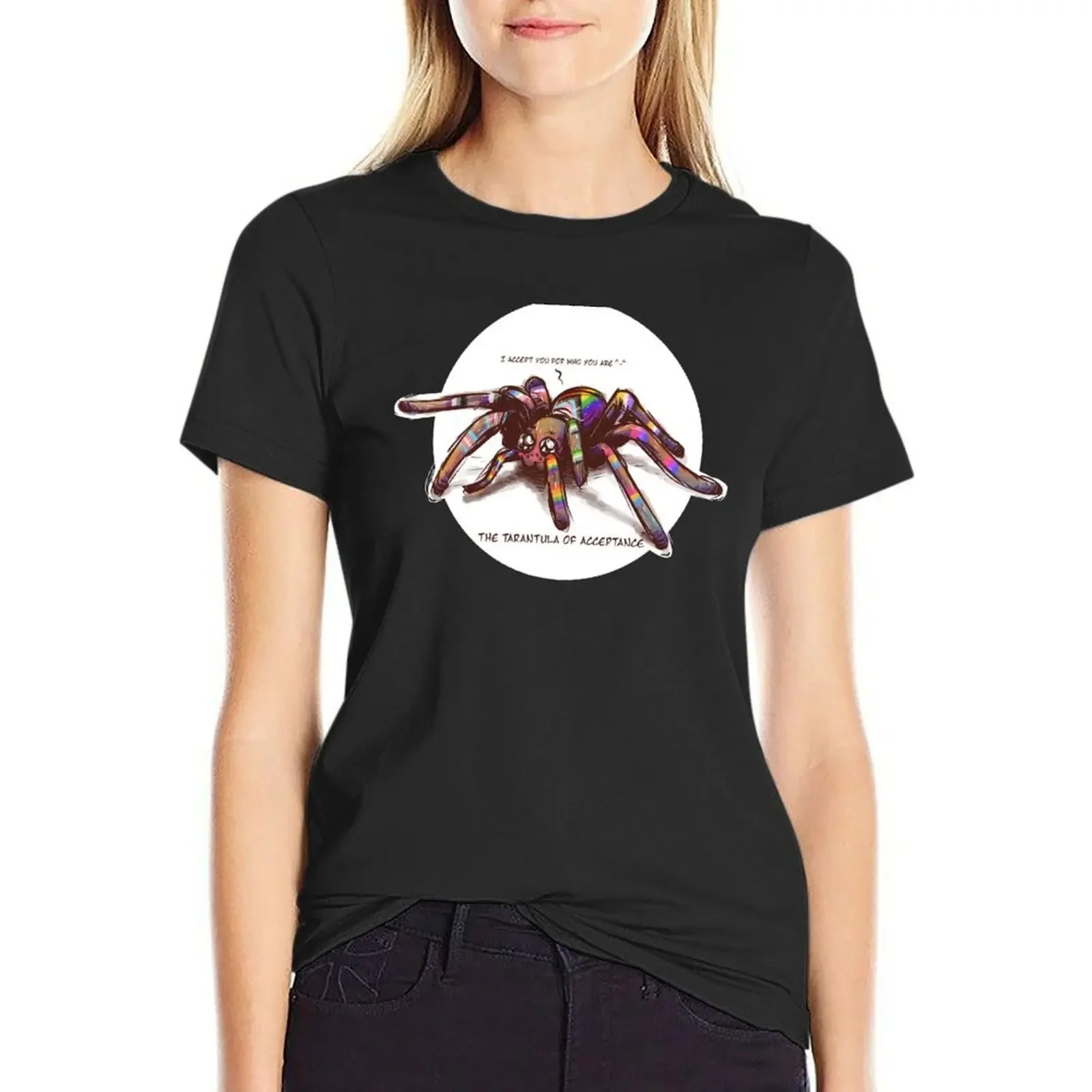 

Tarantula of Acceptance T-Shirt cute clothes blacks cute tops graphics plain t shirts for Women