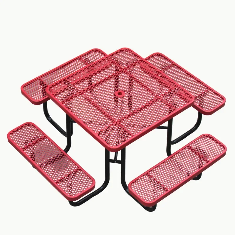 Outdoor soaking square commercial tables and chairs Park high-end  Outdoor furniture High-quality  process Picnic