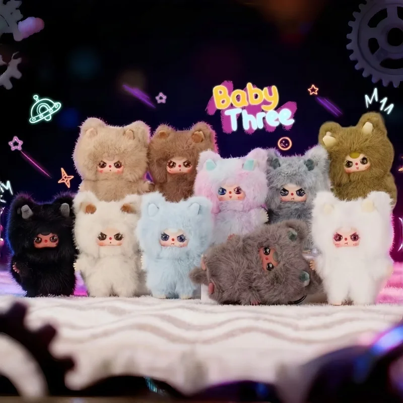 

Baby Three New Wa Longlong Series Play слепая коробка фигурка милая кукла настольные украшения подвесные рождественские подарки