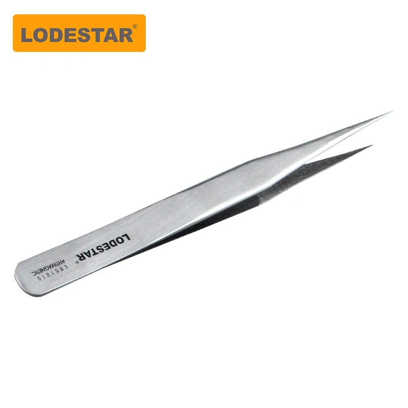 LODESTAR Thép Không Gỉ Chống Tĩnh Điện Nhíp Iphone Bảo Dưỡng Công Nghiệp Chính Xác Cong Nhíp Thẳng