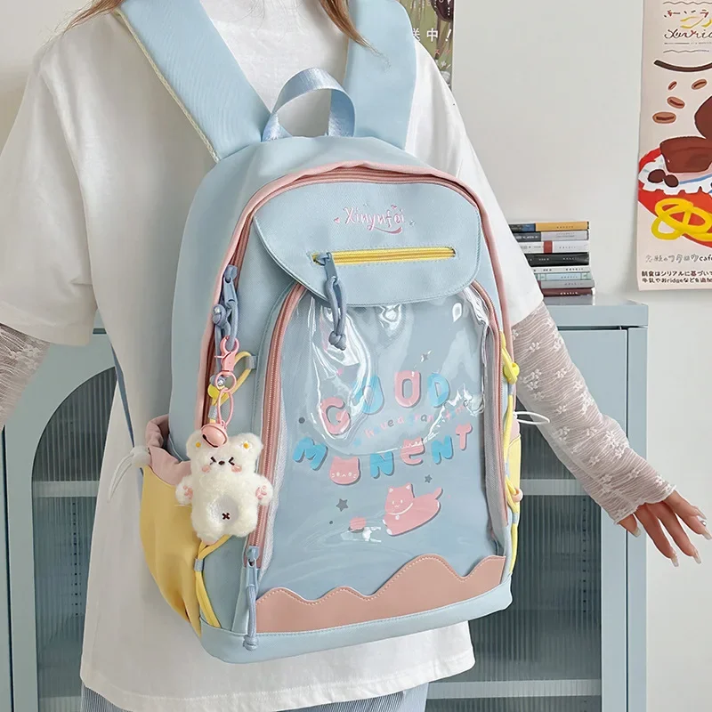 

Cute Large Capacity Anime Backpack Cartoon Schoolbag for High School And College Students