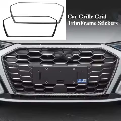 Car Grille Grid Trim Frame Stickers For Audi A3 8Y 2021 2020 Sportback Sedan Limousine to Sline S3 Exterior Accessories