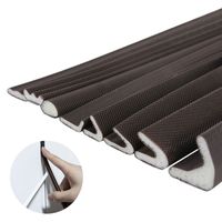 DIY 5M Door Window Sealing Strip Soundproof Self-Adhesive Draught Excluder PU Foam Weather Stripping Door Seal Gap Filler