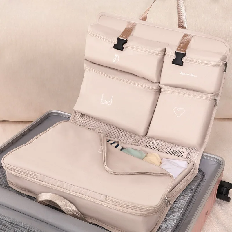 

1 шт. Дорожная расширяемая сумка-органайзер для одежды и белья, портативная, для багажа и чемодана, для деловых поездок, хит продаж