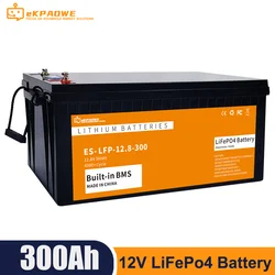 LiFePO4 Battery 12V 100AH Pack Lithium Iron Phosphate for Electric Marine Outboard Propulsion Motors 12.8V Solar System