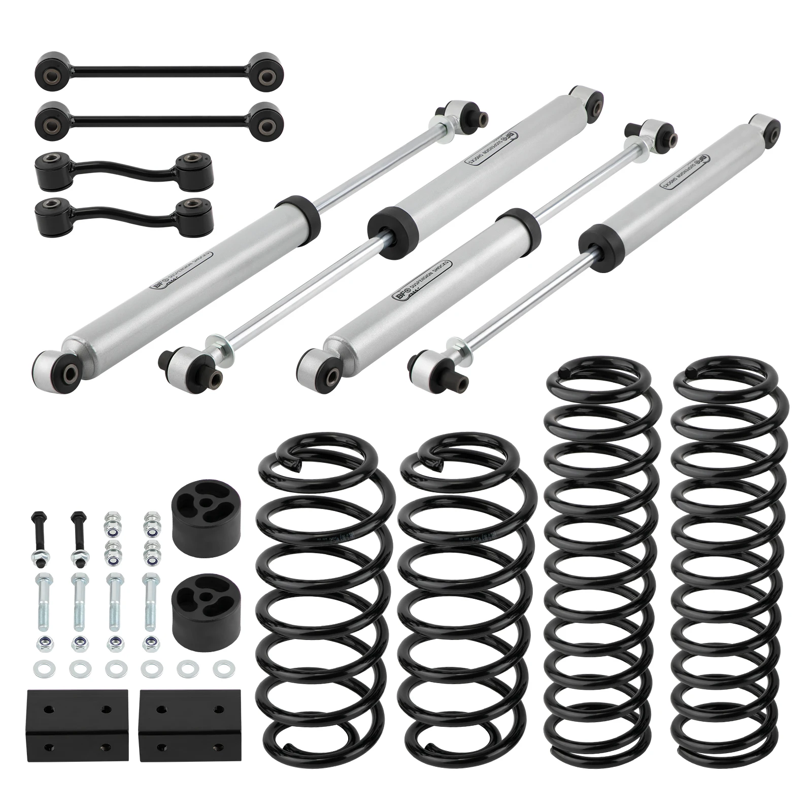 2,5-Zoll-Aufhängungs-Hebeset mit Stabilisatorverbindungen für Jeep Wrangler JLU 2018–2023