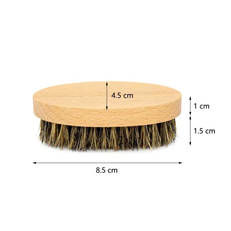 Professional Soft Boar Bristle Wood Beard Shaving Brush Men Mustache Comb Kit With Gift Bag Hairdresser Brush Hair Combs