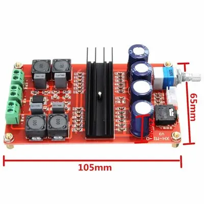 XH-M190 TDA3116D2 scheda amplificatore di potenza digitale ad alta potenza TPA3116 scheda amplificatore a doppio canale 12-24V