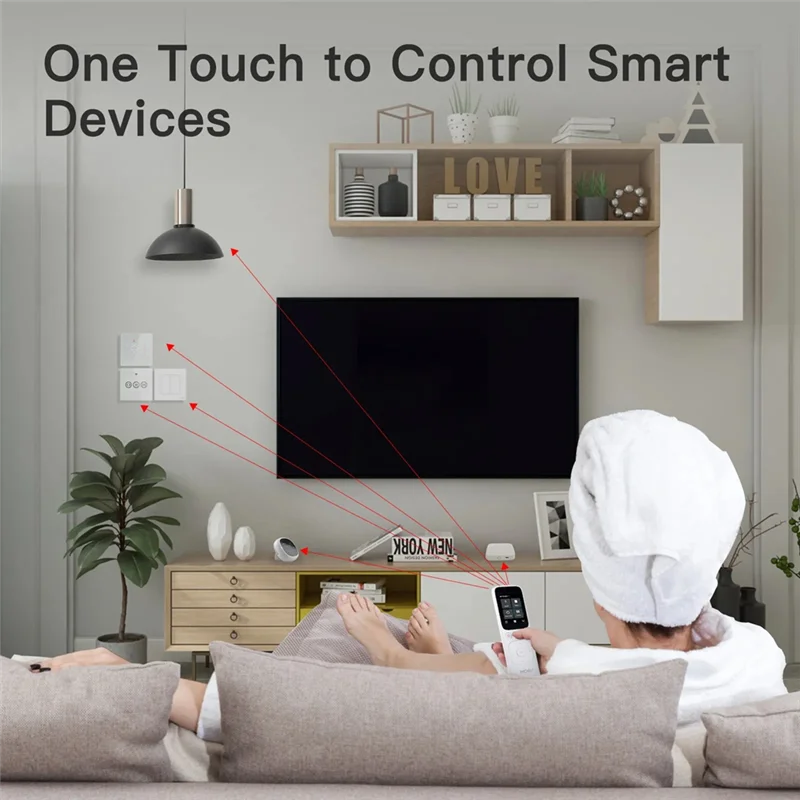 

Wifi Tuya Smart Central Control Panel Wireless Touch Screen Handheld IR Remote Controller For Home Appliance Easy Install