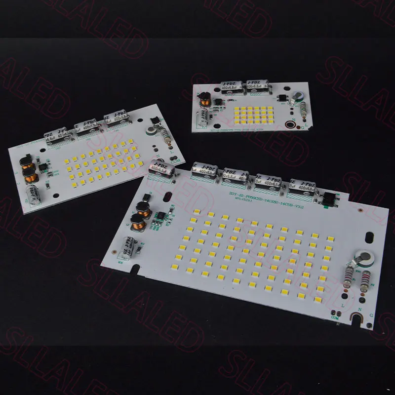 투광 조명용 LED 비즈, 천장 조명용 LED 칩, 야외 램프 조명 액세서리, 100-264V, 6500K, 20W, 30W, 50W, 220V