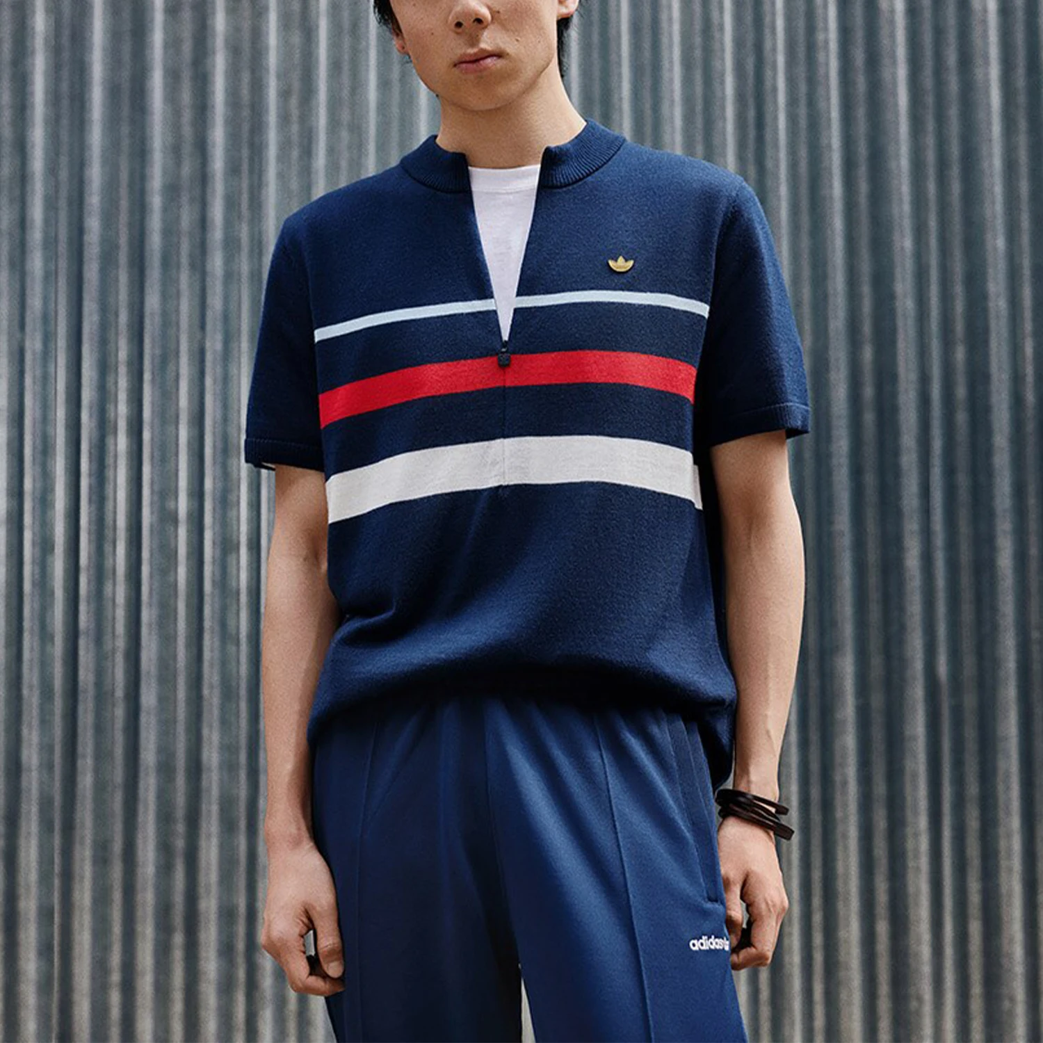 

Adidas genuine Originals Men's Knitted Breathable Casual Sports T-Shirt IZ3183