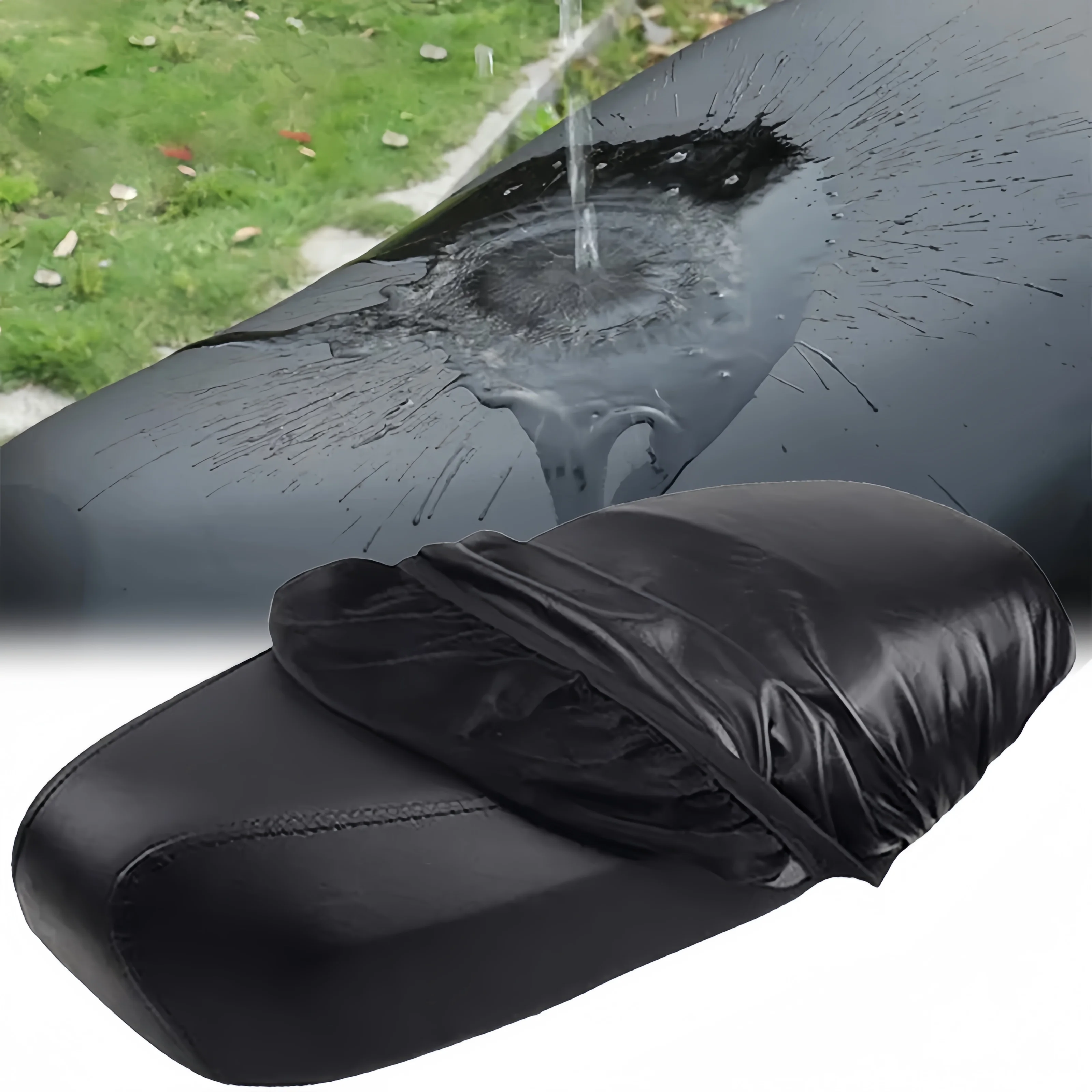 Universal Motorcycle Seat Cover Waterproof Dustproof Rainproof Sunscreen Motorbike Scooter Cushion Seat Cover Protector Cover