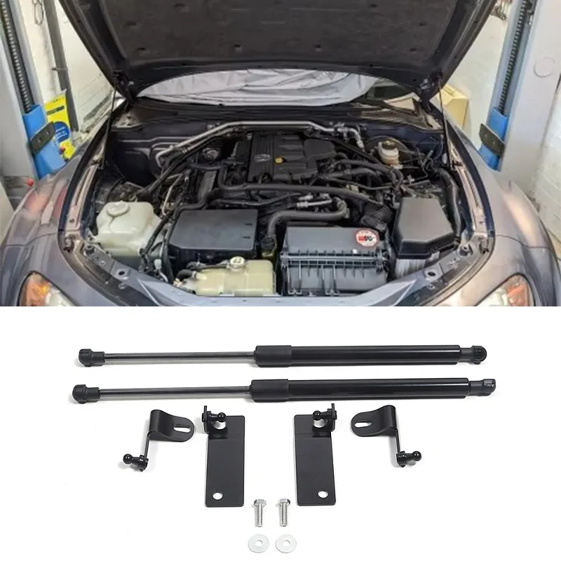 Para Mazda MX-5 MX5 NC 2008-2015 modificar capó delantero puntales de Gas amortiguador de resorte soportes de elevación pistón cilíndrico varilla de apoyo