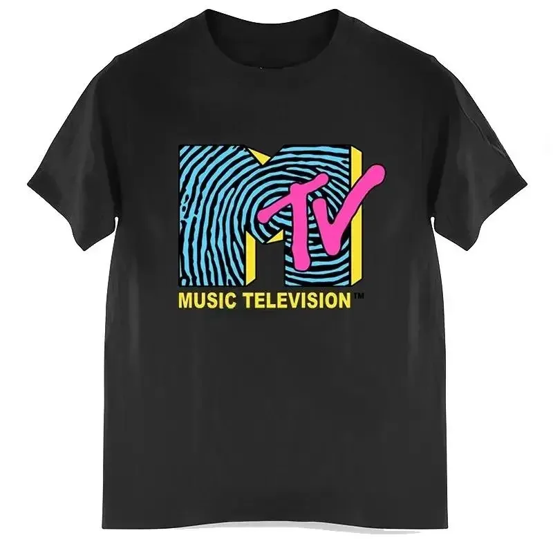 Mtv Music Television Graphic Tshirt Women Funny Men Clothing Fashion Hip Hop Tv T Shirt Plus Size 100%Cotton Unisex Tshirt