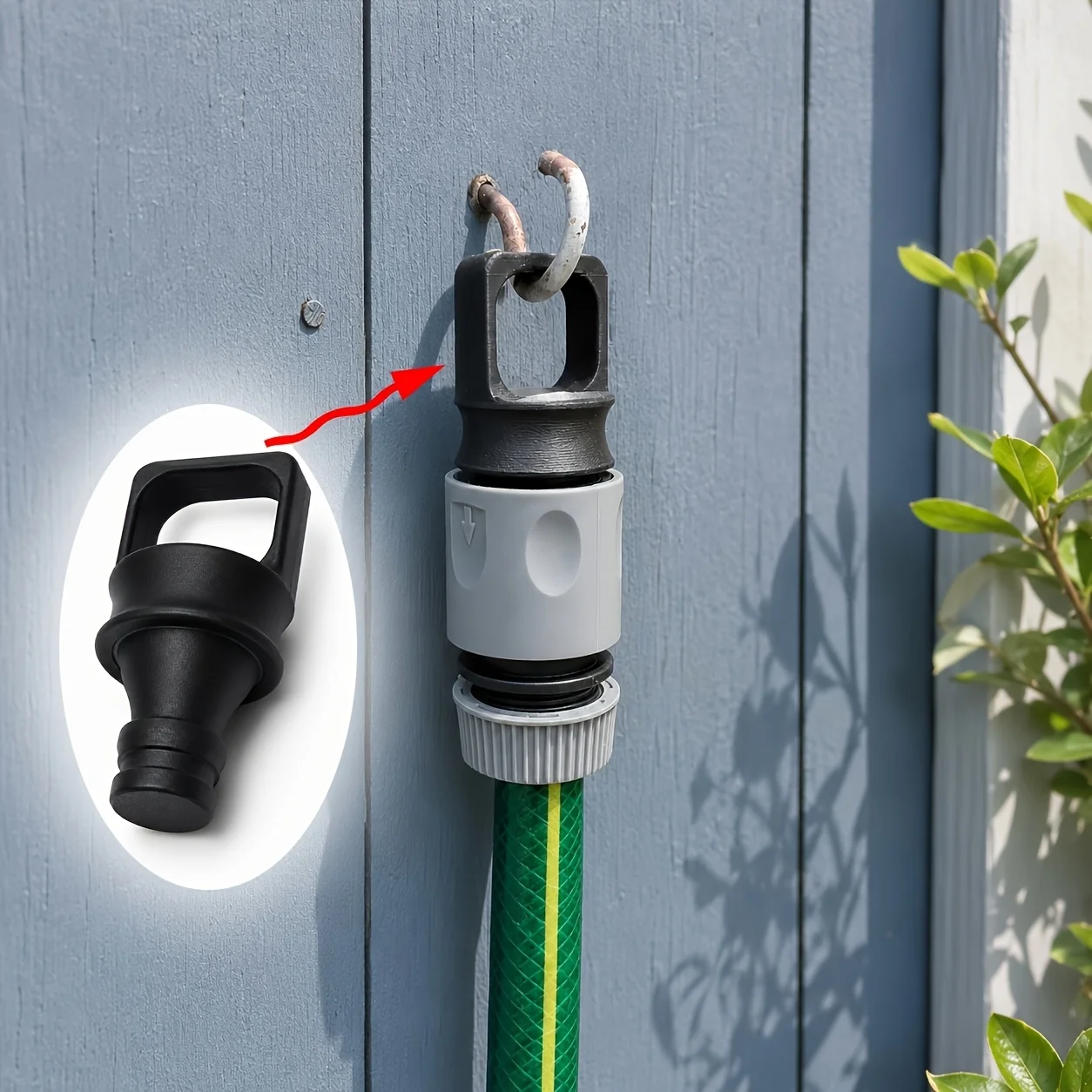 2pcs Gardena Hose Connector End Cap Hook Type Dust Plug Cover, Water Pipe Sealing Stopper for Winter Storage Garage Organizing