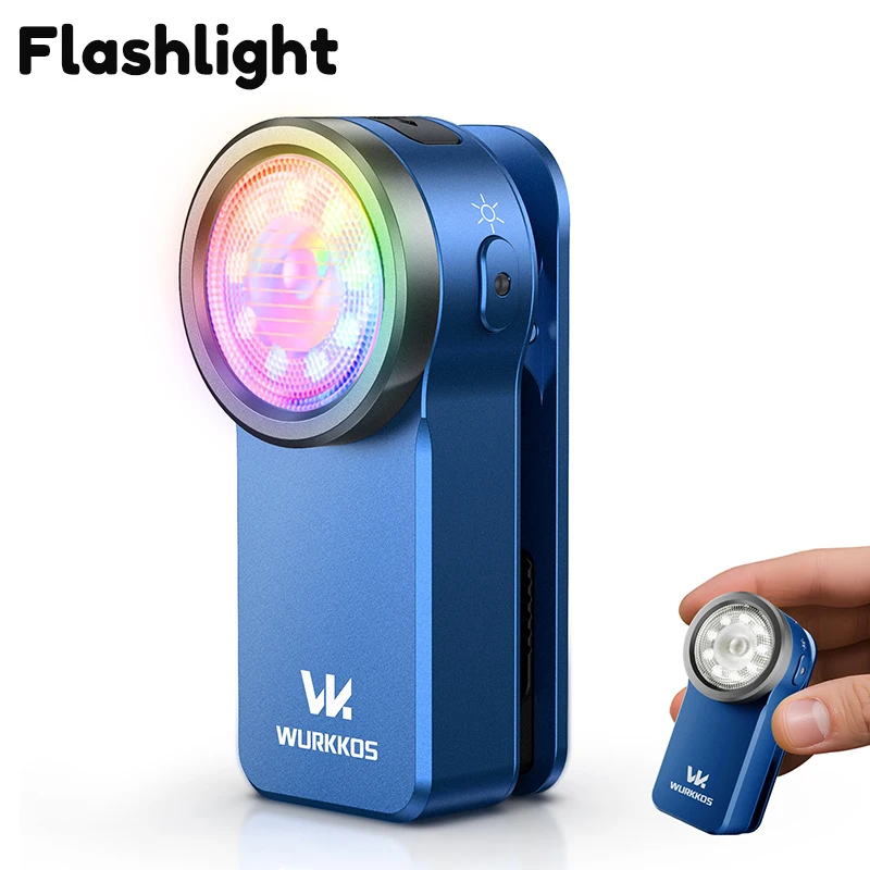 

Wurkkos HD03 680LM Mini Headlamp, RGB Clip Light,Spot and Flood, IPX6 Waterproof, Portable EDC Flashlight, Outdoor Torch