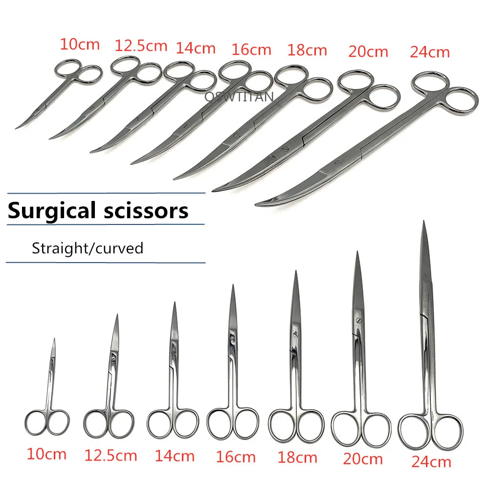 Stainless Steel Surgery Surgical Scissors Microsurgical Instruments Cosmetic Plastic Surgery Tool Operating Scissors