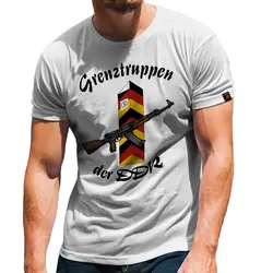 Border Troop DDR NVA GR-6 Grenzregiment Hans Kollwitz Honecker T-Shirt 100% Cotton O-Neck Short Sleeve Casual Mens T-shirt