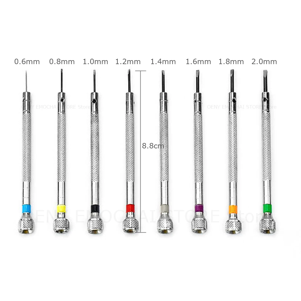 8pcs Watch Flat Small Screwdriver Set For Watch Repair Maintanance  Precision Watchmaker Screwdriver Professional Watches Tools