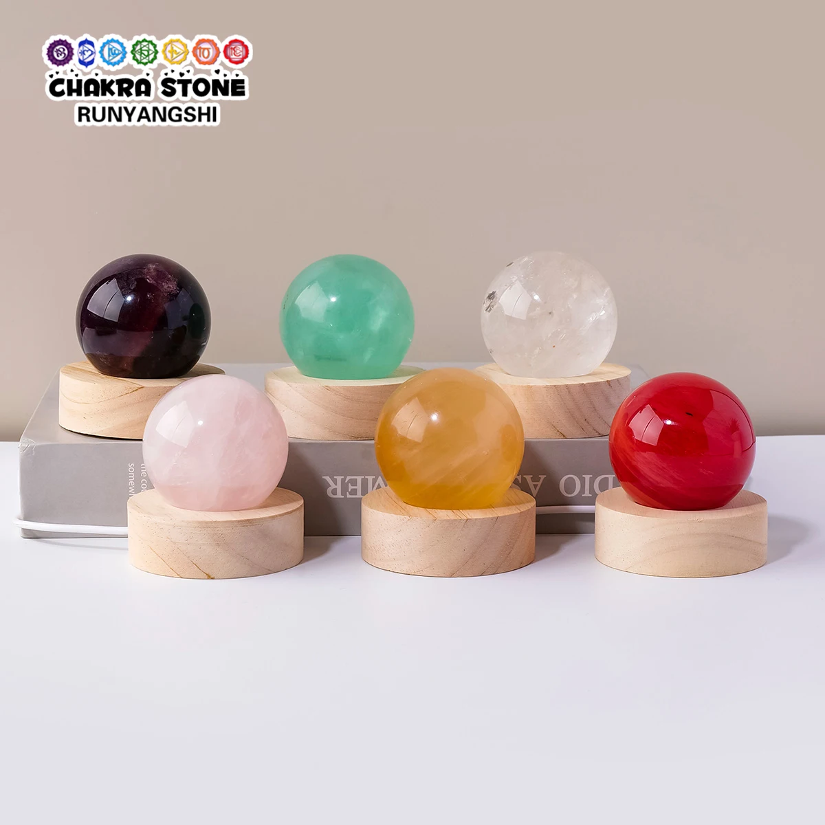 1PC Natural Crystal Yellow Calcite Spherical Night Light, Crystal Ball USB Plug-in Bedside Lamp Home Decoration