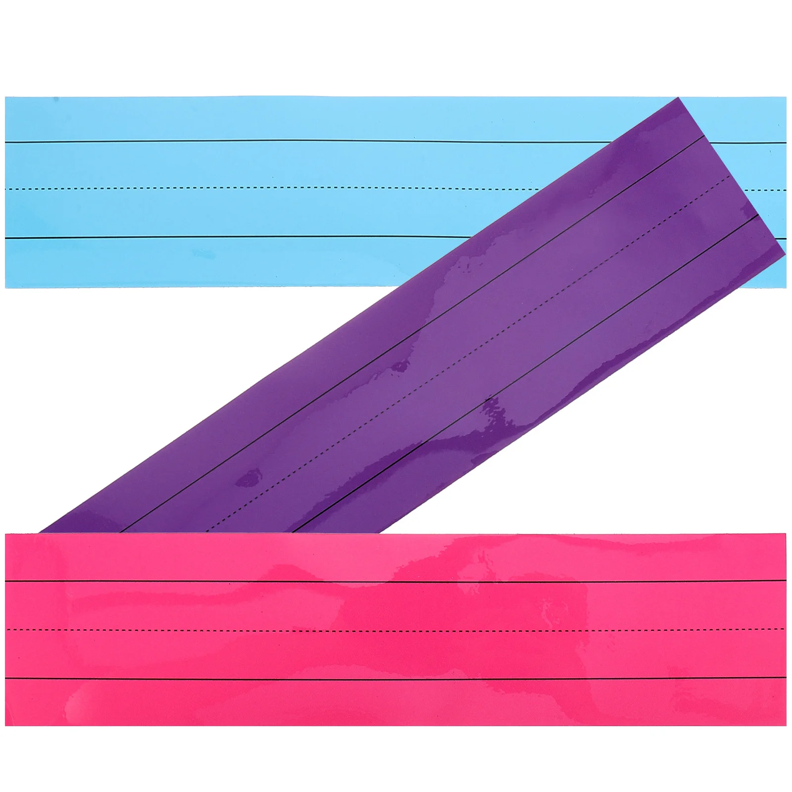 3 قطعة شرائط الجملة المغناطيسية اصطف تصميم قابل للمسح تسميات قابلة لإعادة الاستخدام لثلاجة السبورة مذكرة ملاحظات المغناطيسي الجاف محو #5