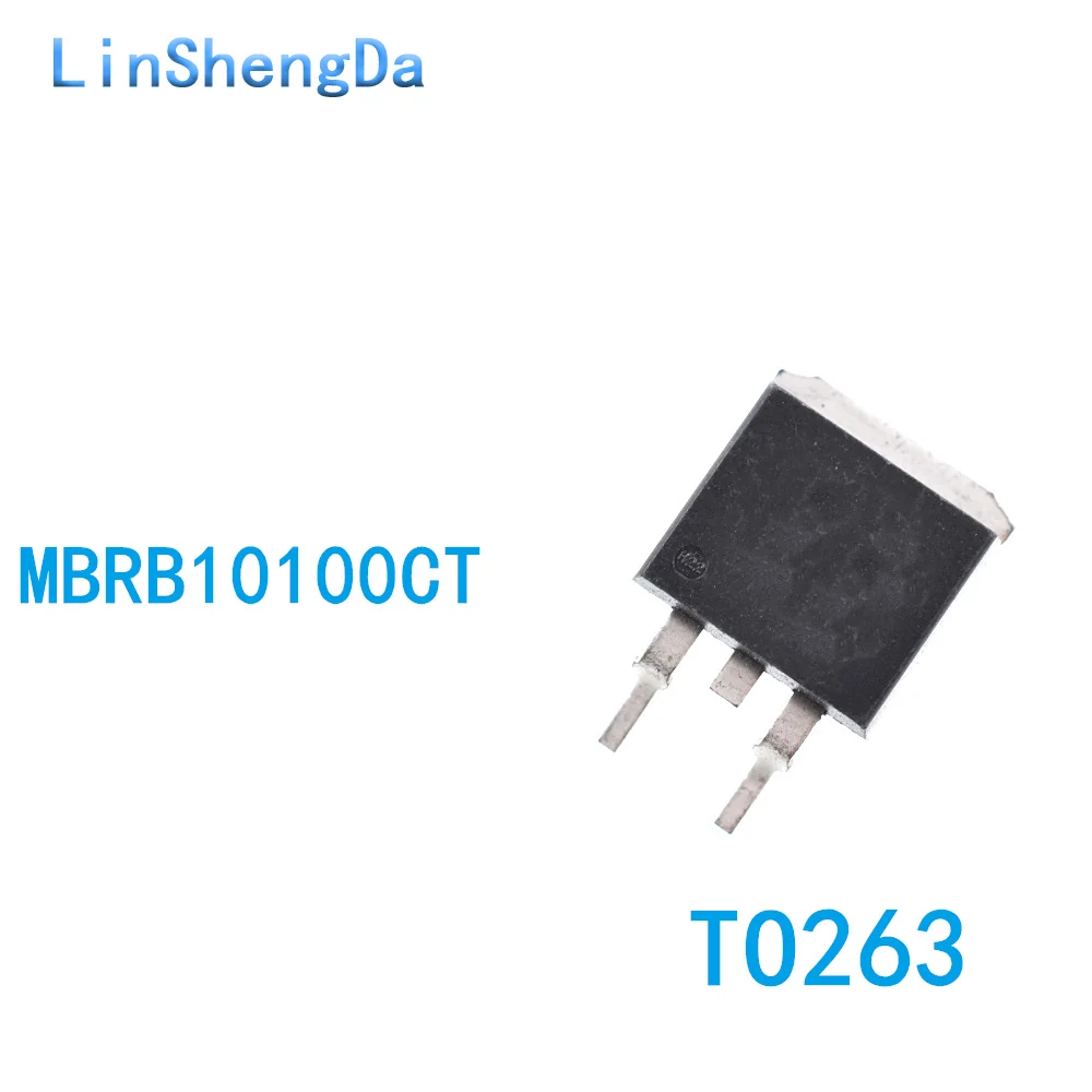 10PCS MBRB10100CT Schottky Diode 10A 100V Chip TO-263 B10100G