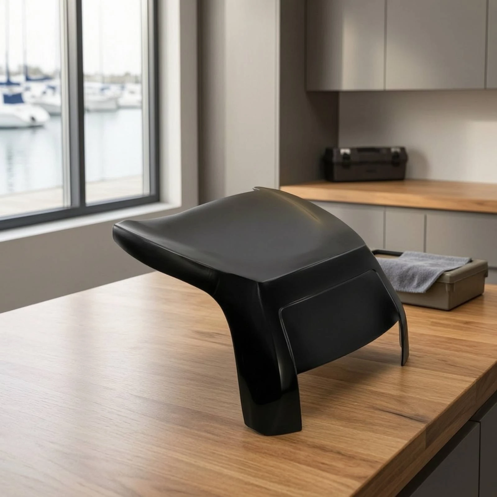 Outboard Diversion Cover Aerodynamic Outboard Motor Cover Compact Heavy Duty for Boat Owners, Boating