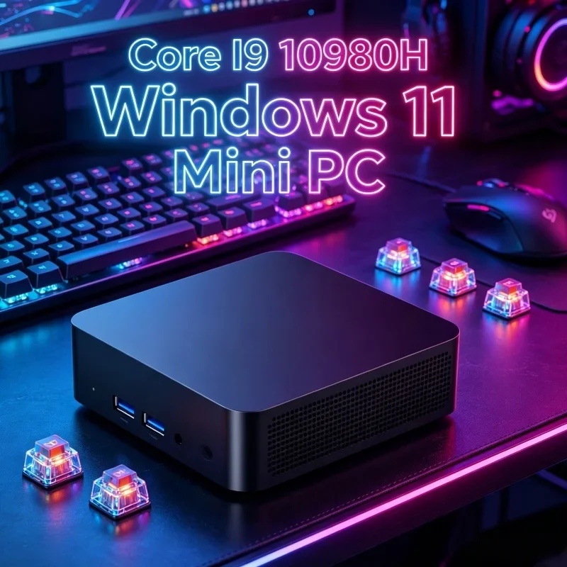 

Daily Home Office Mini PC Windows 11 Pro Core I9 10980H, 32GB RAM 1TB/2TB SSD WiFi6 BT5.2 4K HD 3 Years Warranty silent