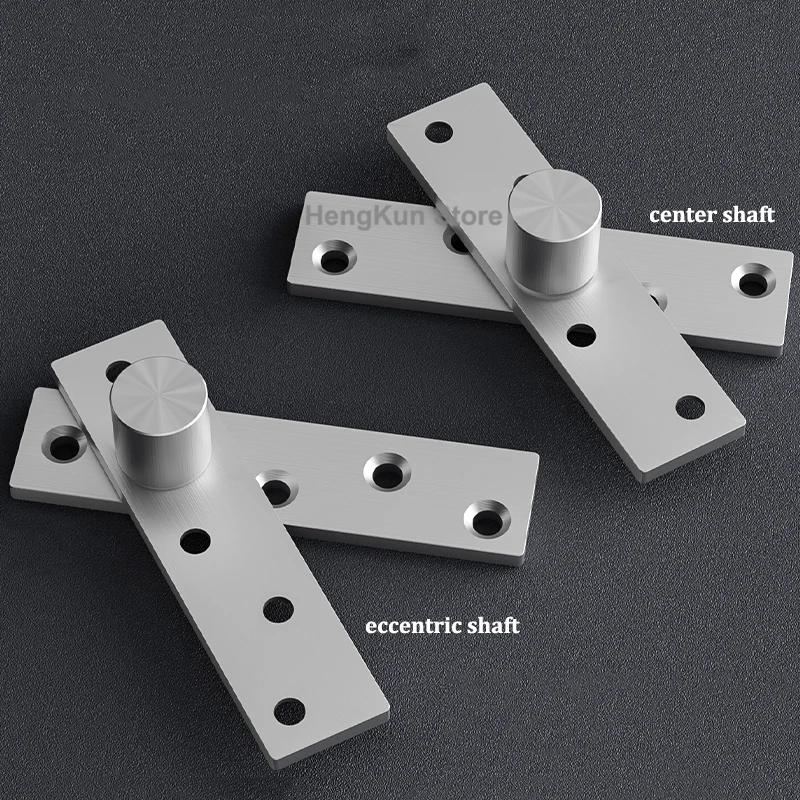 57-150mm Door Pivot Hinge 360 Degree Rotation Up and Down Positive Axis Eccentric Shaft Location Shaft Stainless Steel Hardware