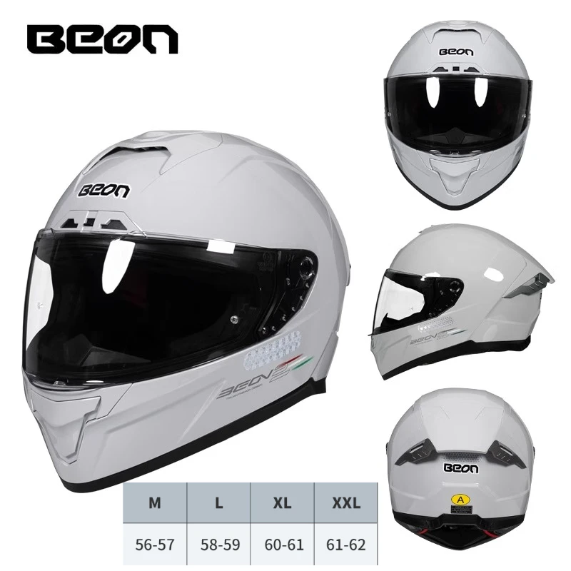 

Beon-507 Полный шлем Мотоциклетный шлем Локомотив Круизный большой хвост Гонки Четыре сезона Пара Мужчины и женщины