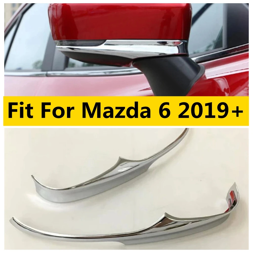 

Outside Door Rear View Mirror Cover Trim Garnish Decoration Molding Overlay Strips Car Accessories Fit For Mazda 6 2019 - 2024