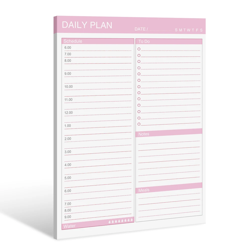 To-Do List Notebook - Daily Planner Notebook, Magnetic Refrigerator Sticker, No Date 52 Pages, 5.6" X 8.5"