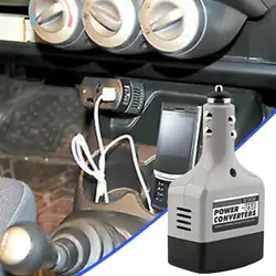 Fuente de alimentación móvil para coche, convertidor de potencia de 12V/24V a 220V, adaptador de carga Universal USB para teléfonos móviles