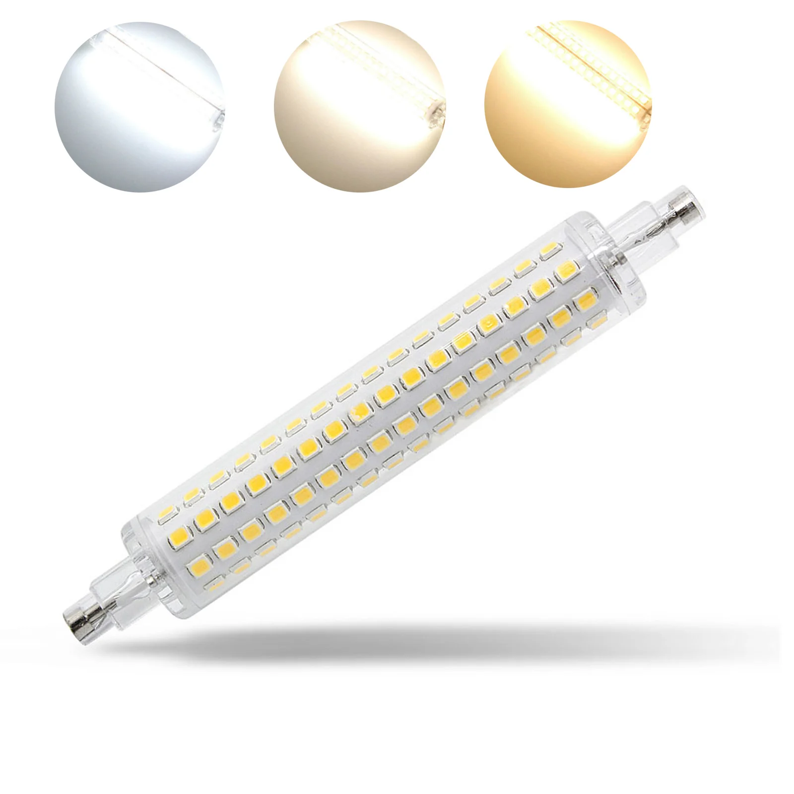 

Pop R7S 78 мм 118 мм Светодиодная кукурузная лампа 2835 SMD 64 светодиода 128 светодиодов Светодиодный прожектор Теплый/холодный/нейтральный белый 110 В 220 В Лампа