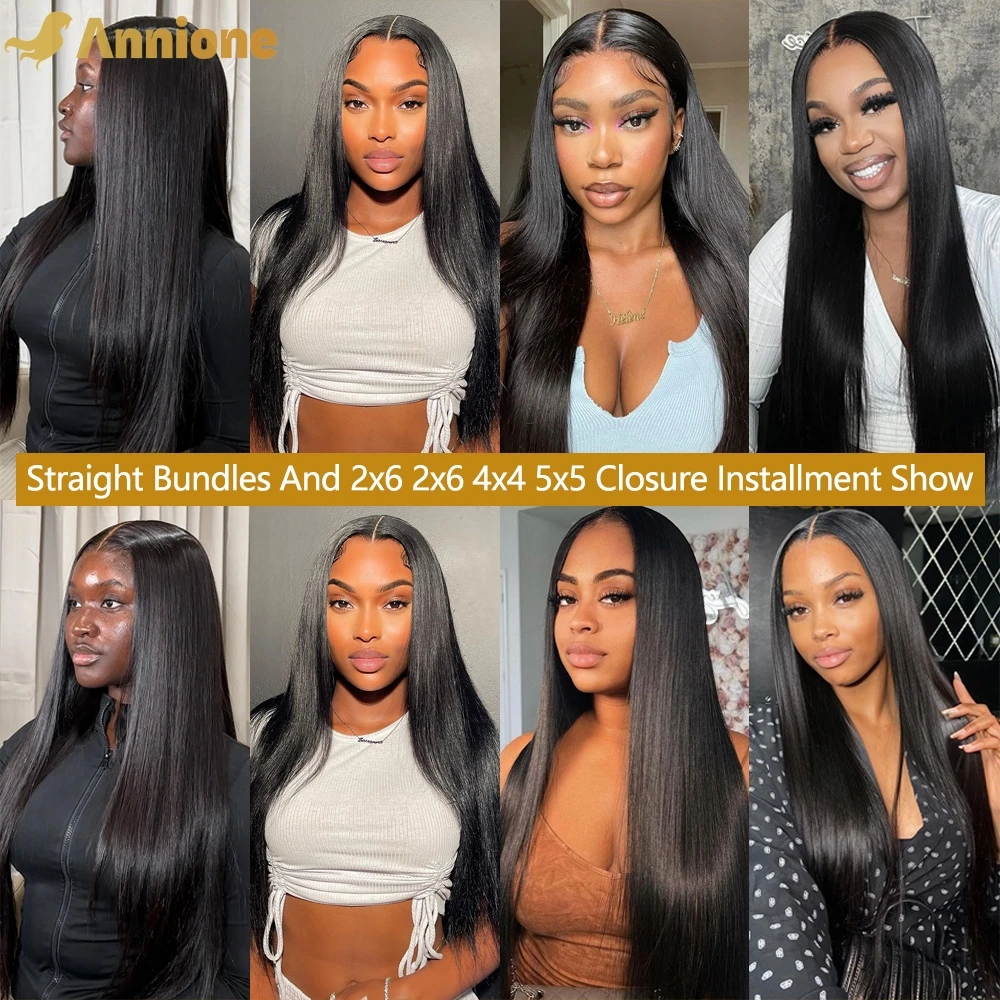 Straight Bundles 100% Human Hair 1/3/4 Raw Hair Bundles Deal Brazilian Hair Remy Extension Double Weft Hair Weaving For Women