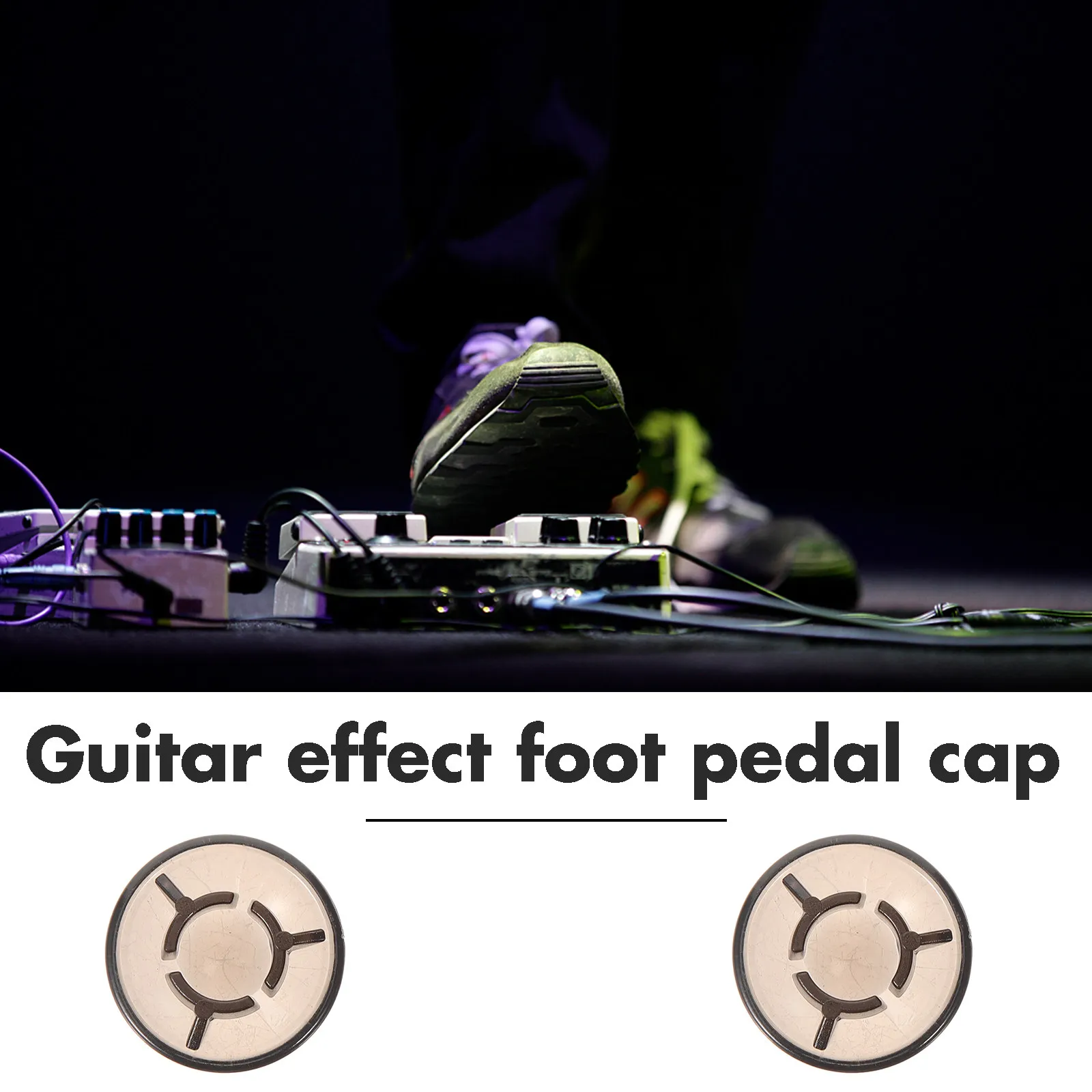 5Pcs Guitar Effect Pedal Footswitch Toppers Pedal Cap Footswitch Covers Guitar Effect Accessories Repair Parts